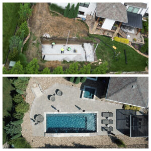Reflection fiberglass pool design Johnson County
