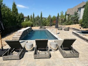 Reflection fiberglass pool design Johnson County
