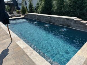 Reflection fiberglass pool design Johnson County