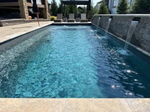 Reflection fiberglass pool design Johnson County