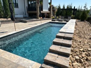 Reflection fiberglass pool design Johnson County