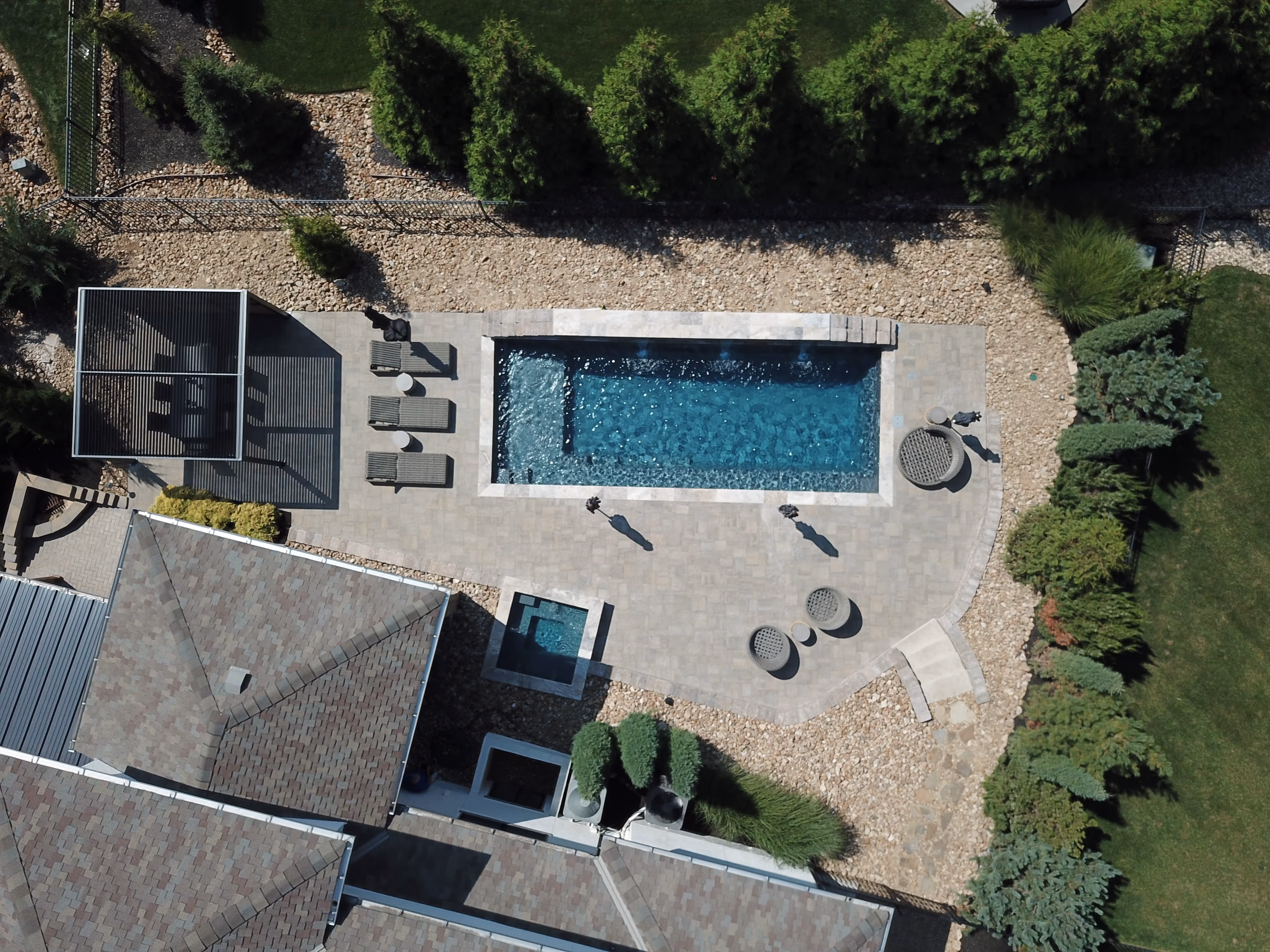 Reflection fiberglass pool design Johnson County