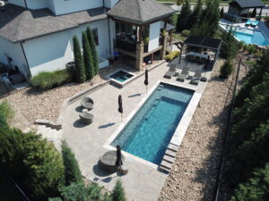 Reflection fiberglass pool design Johnson County