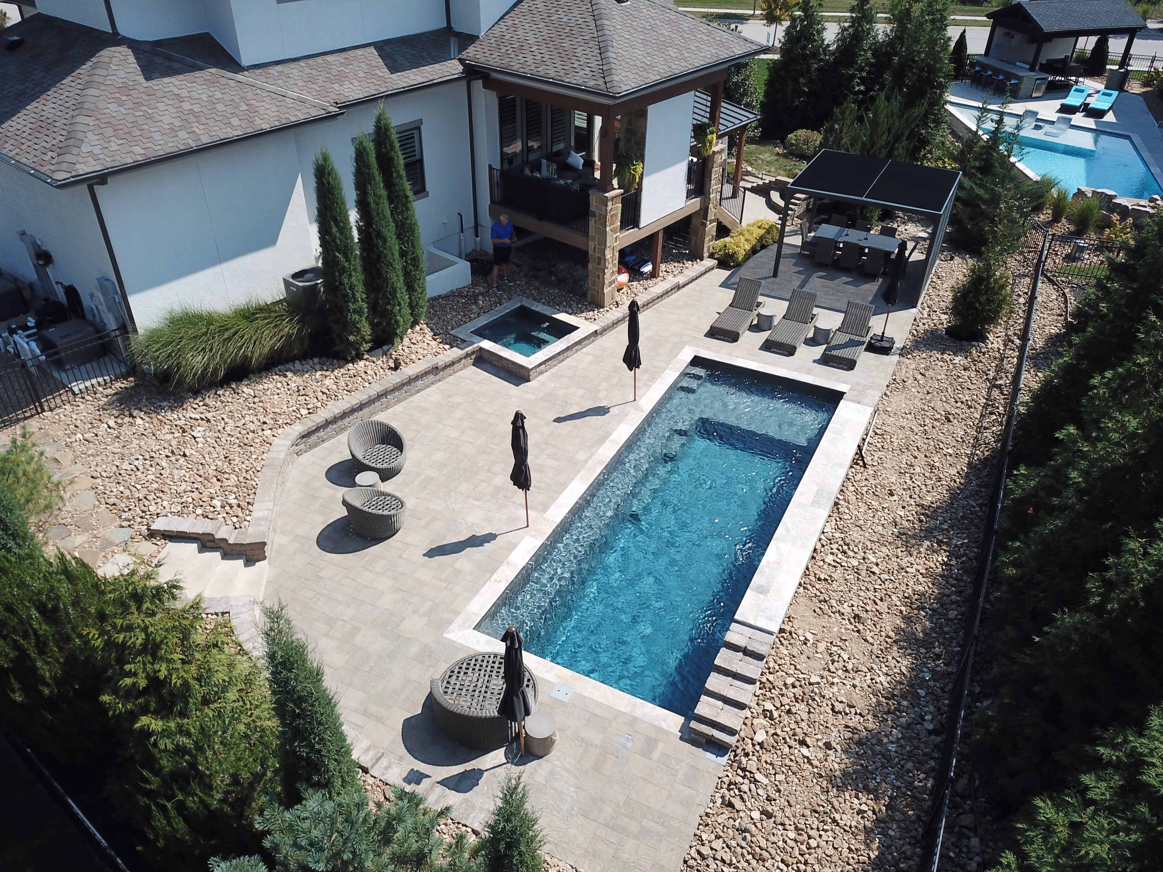 Reflection fiberglass pool design Johnson County