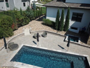 Reflection fiberglass pool design Johnson County