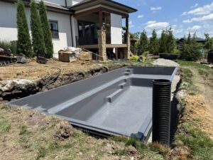 Reflection fiberglass pool design Johnson County