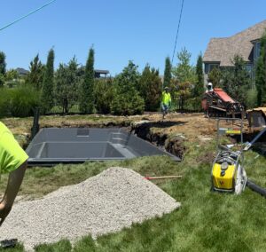Reflection fiberglass pool design Johnson County